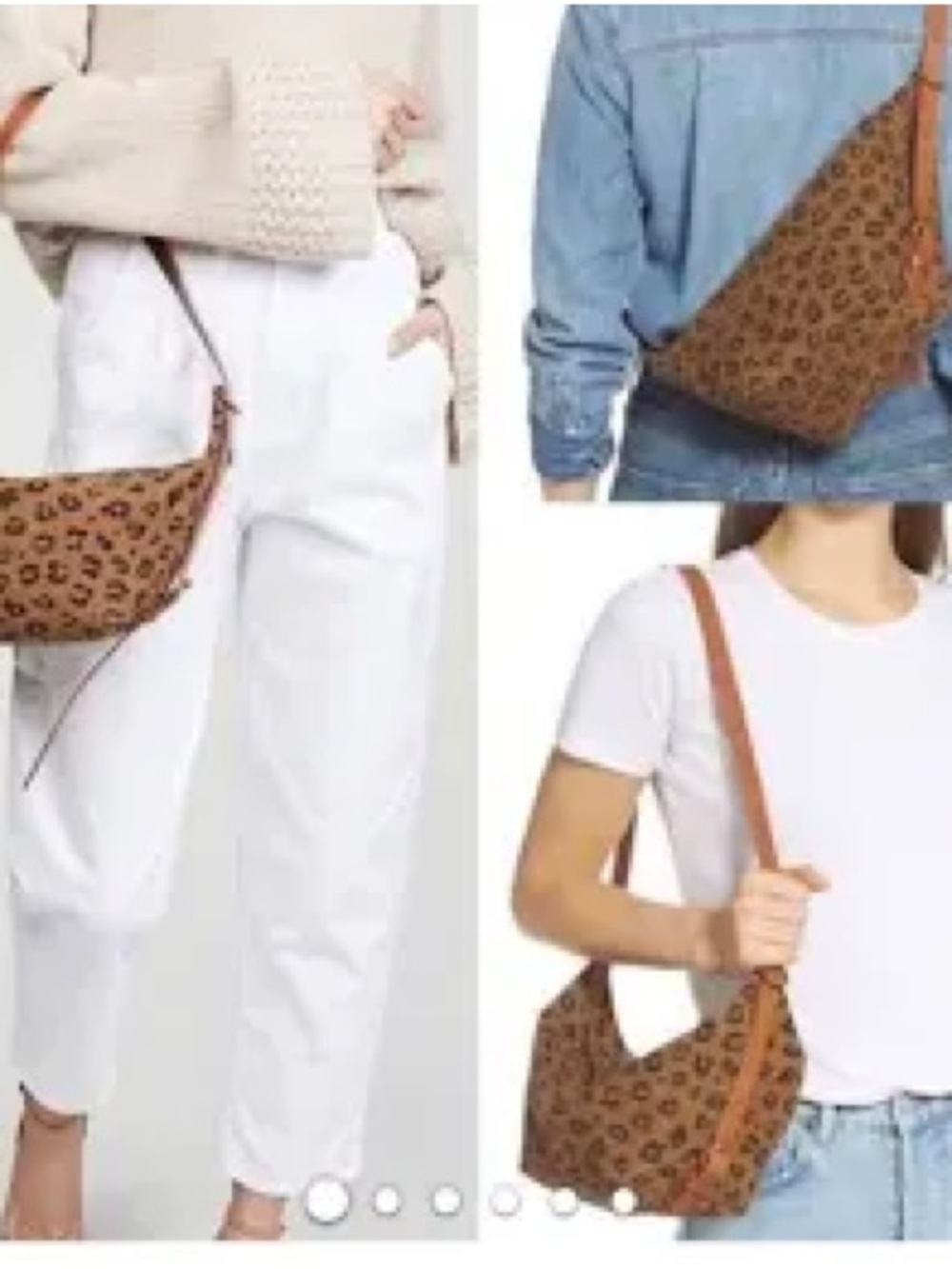 Madewell Brown Leopard Print Shoulder Bag